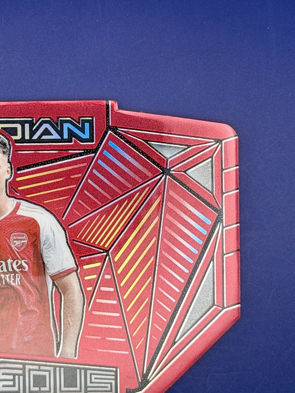2023-24 Panini Obsidian Gabriel Martinelli Arsenal Vitreous Red Etch /10