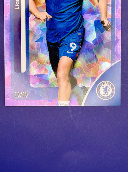 2025-26 Topps Chrome Liam Delap Achelsea Purple Refractor /15