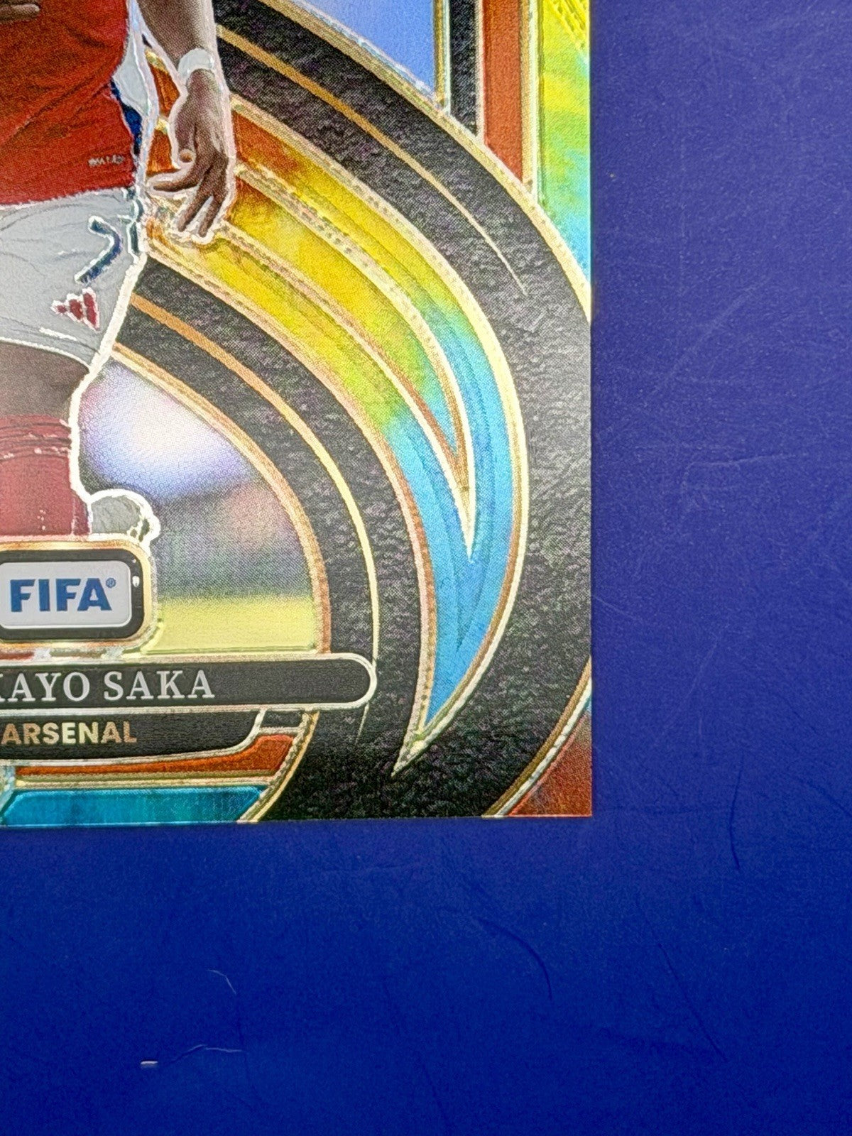 2024-25 Panini Select Mezzanine Bukayo Saka Arsenal Rainbow Book End 25/25