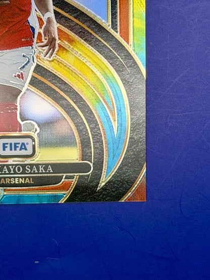 2024-25 Panini Select Mezzanine Bukayo Saka Arsenal Rainbow Book End 25/25