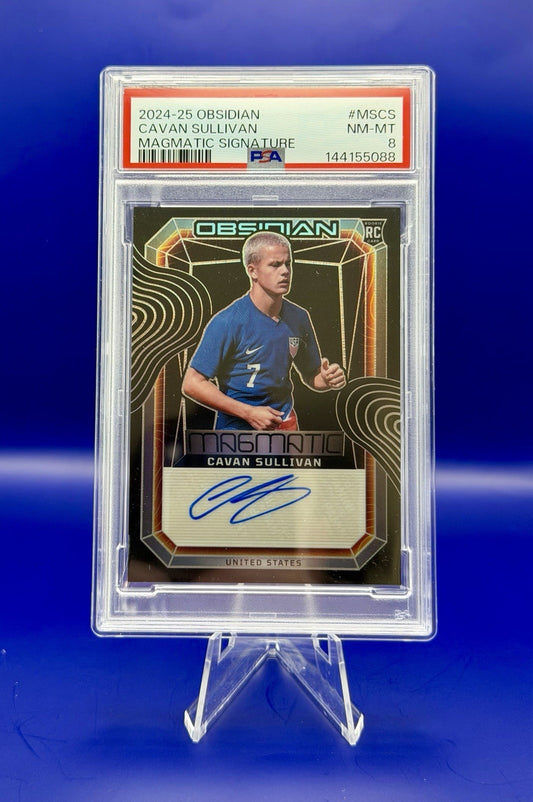 2024-25 Obsidian Cavan Sullivan Magma Auto /199 RC PSA 8 USA