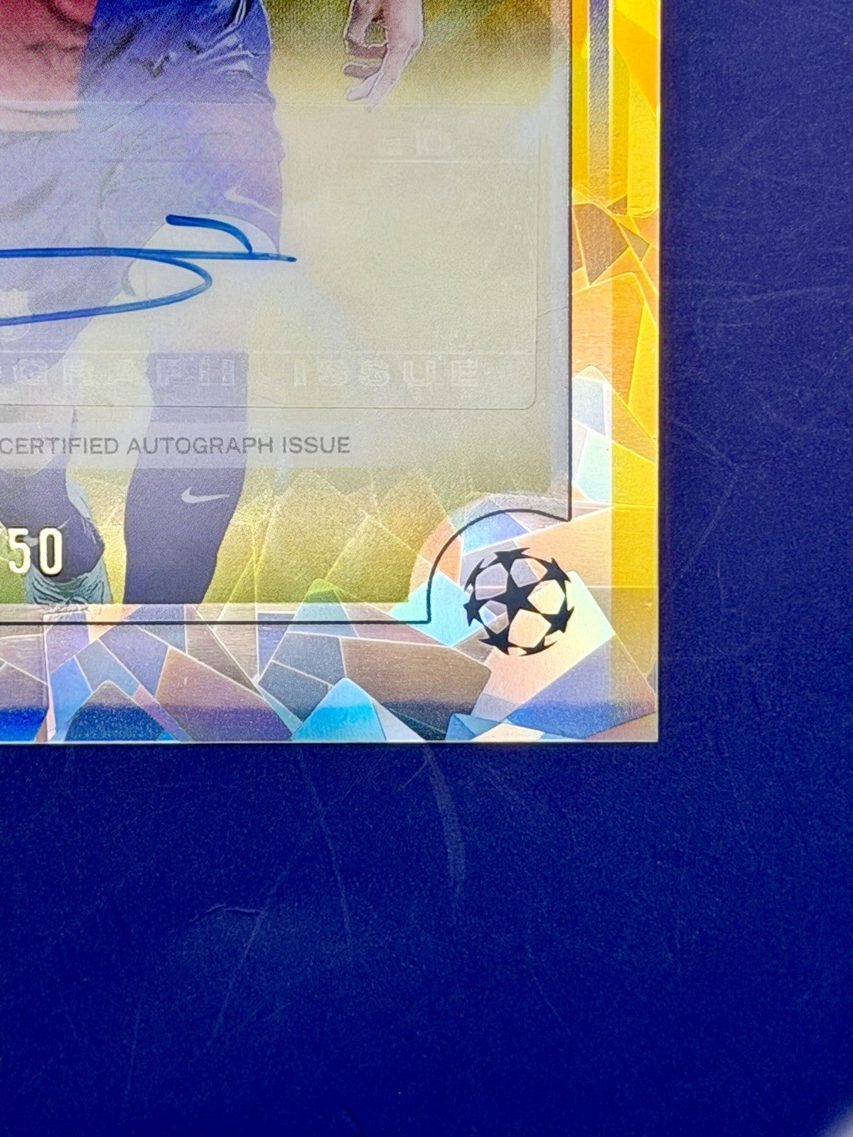 2024/25 Topps Chrome UCC Barcelona Gavi Gold Sapphire Auto /50