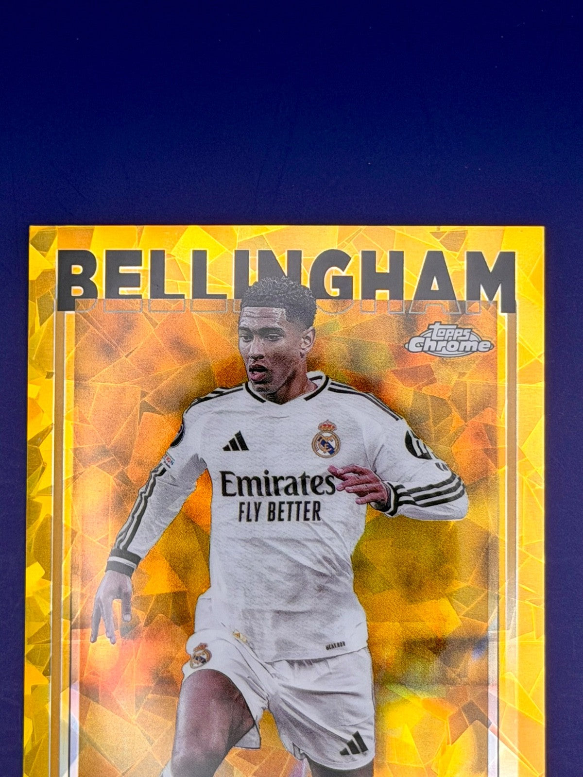2024-25 Topps Chrome UEFA Jude Bellingham Gold Sapphire /50 