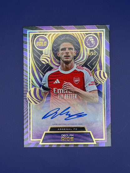 Topps Gold 25/26 Declan Rice Auto 06/50