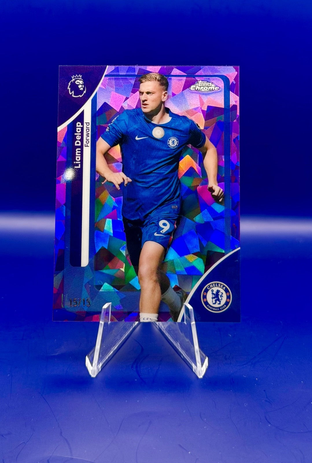 2025-26 Topps Chrome Liam Delap Achelsea Purple Refractor /15