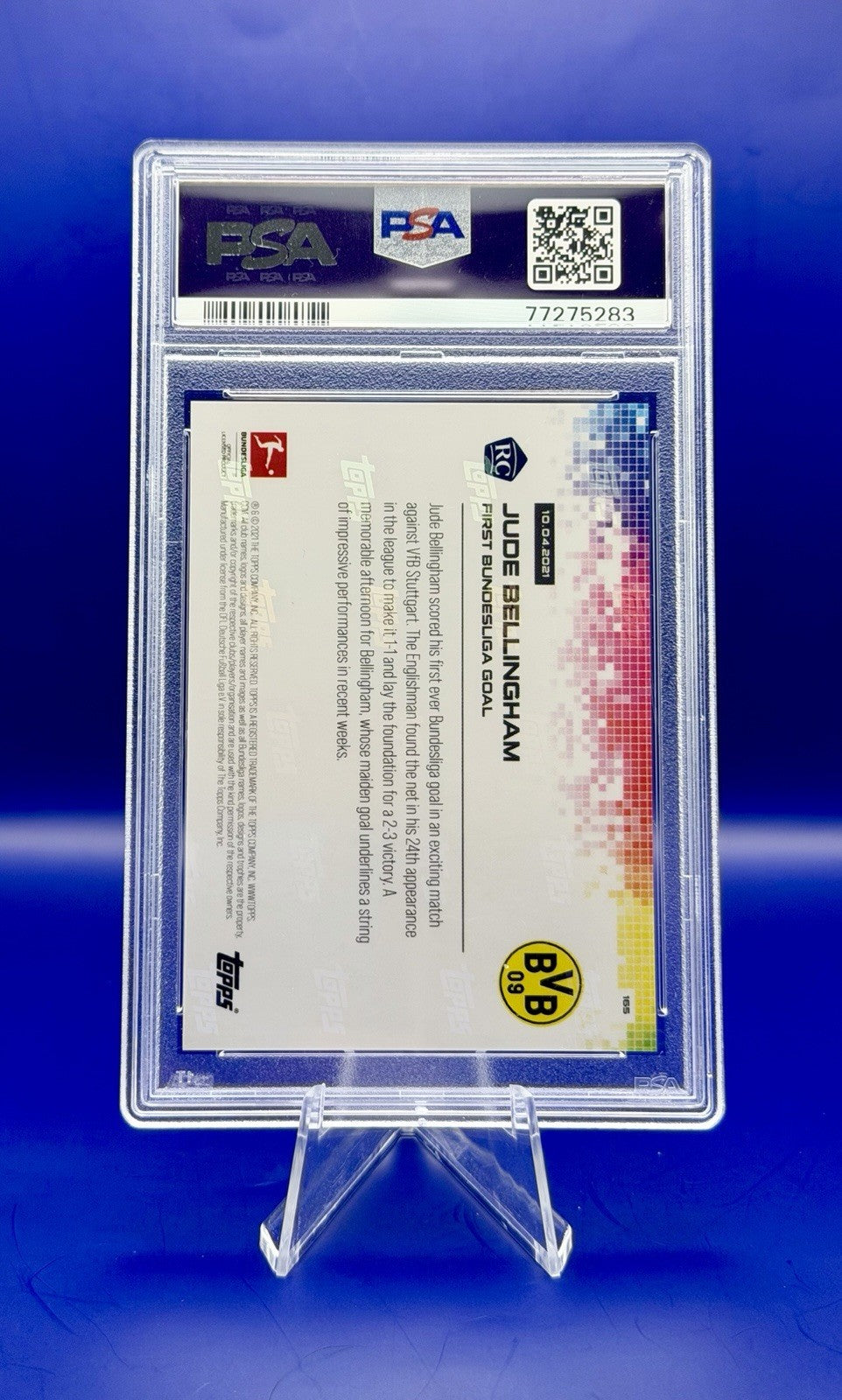 TOPPS NOW BUNDESLIGA 20/21 JUDE BELLINGHAM RC DORTMUND MADRID GRADED PSA 10 🔥🥳