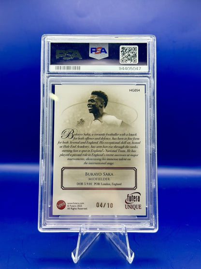 PSA 9 2023 FUTERA Heritage SAKA /10 ENGLAND ARSENAL