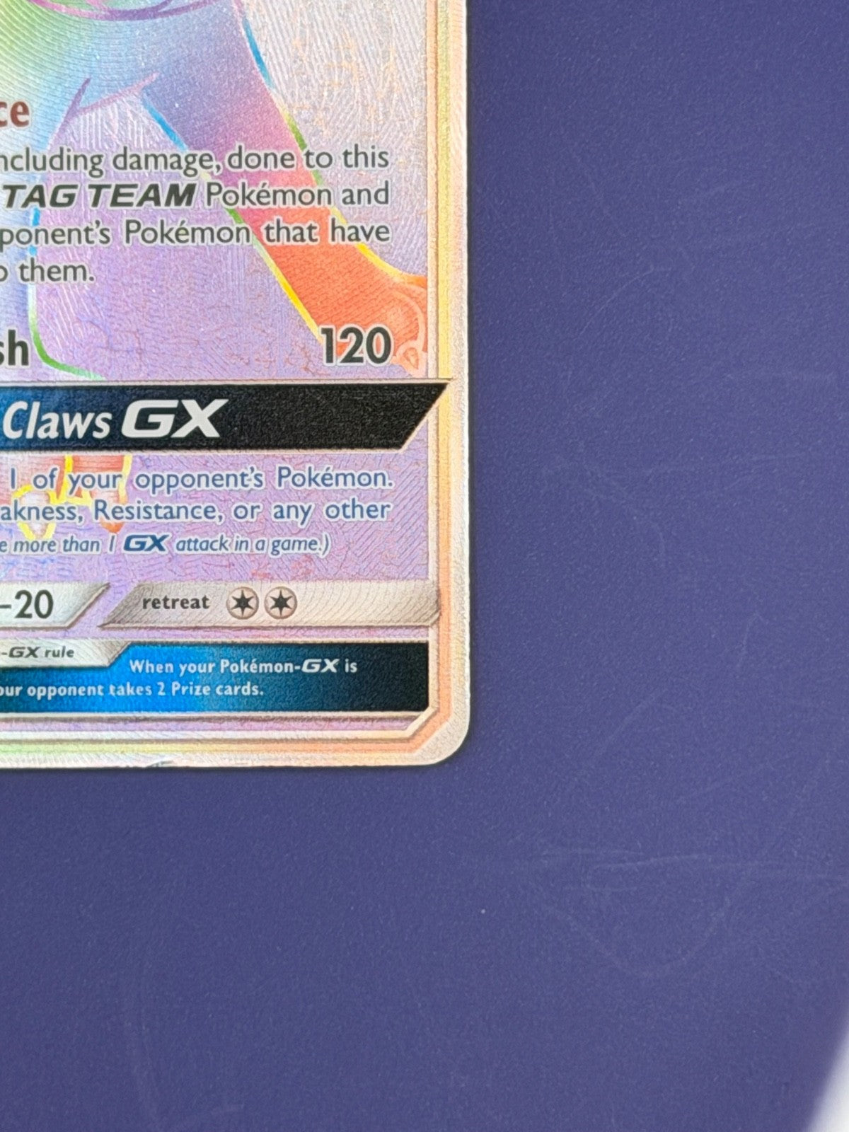 Alolan Persian GX 257/236 Cosmic Eclipse Secret Rainbow Rare Pokemon Card