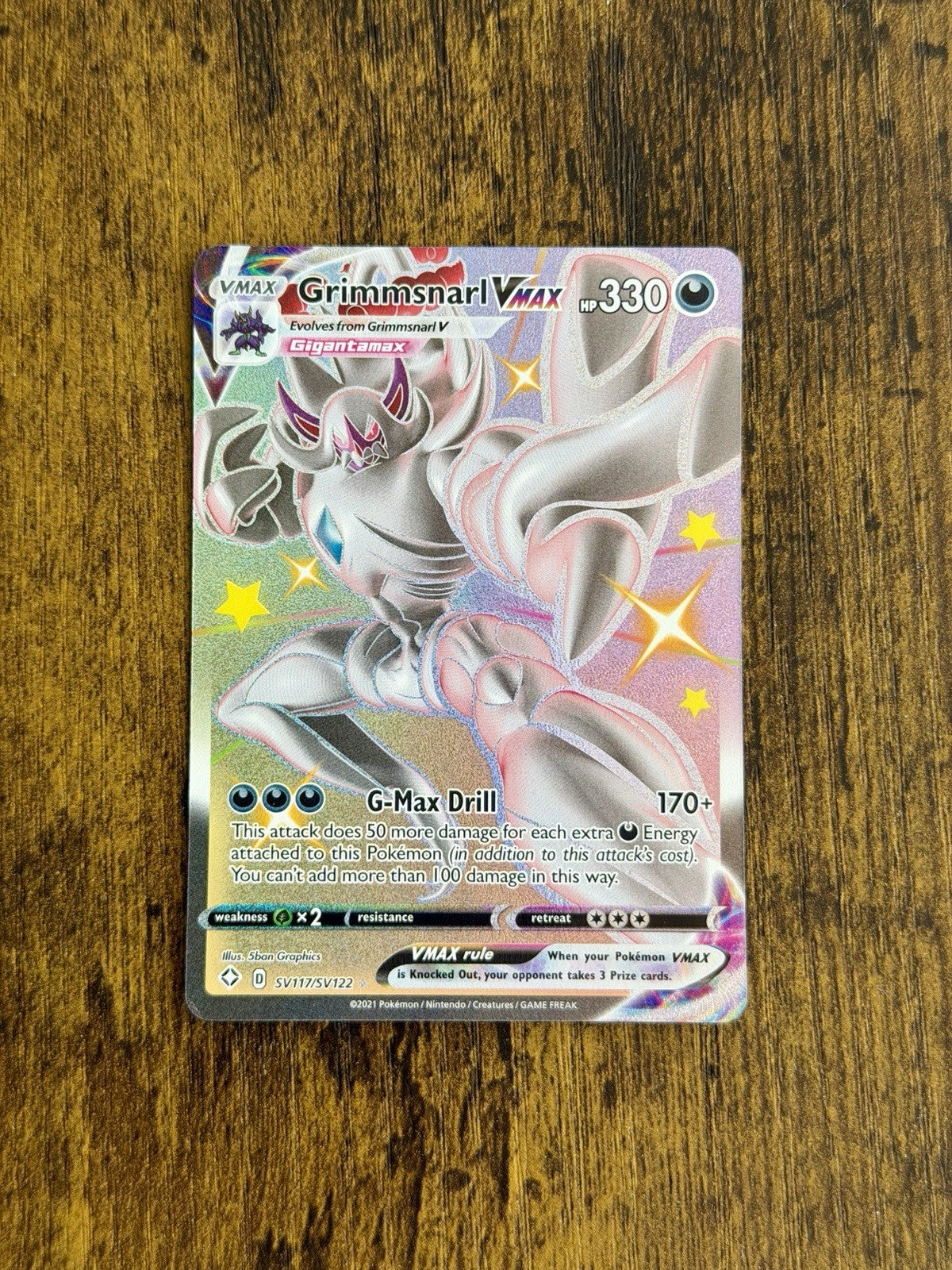 Grimmsnarl VMAX SV117/SV122 - Shining Fates: Shiny Holo Rare
