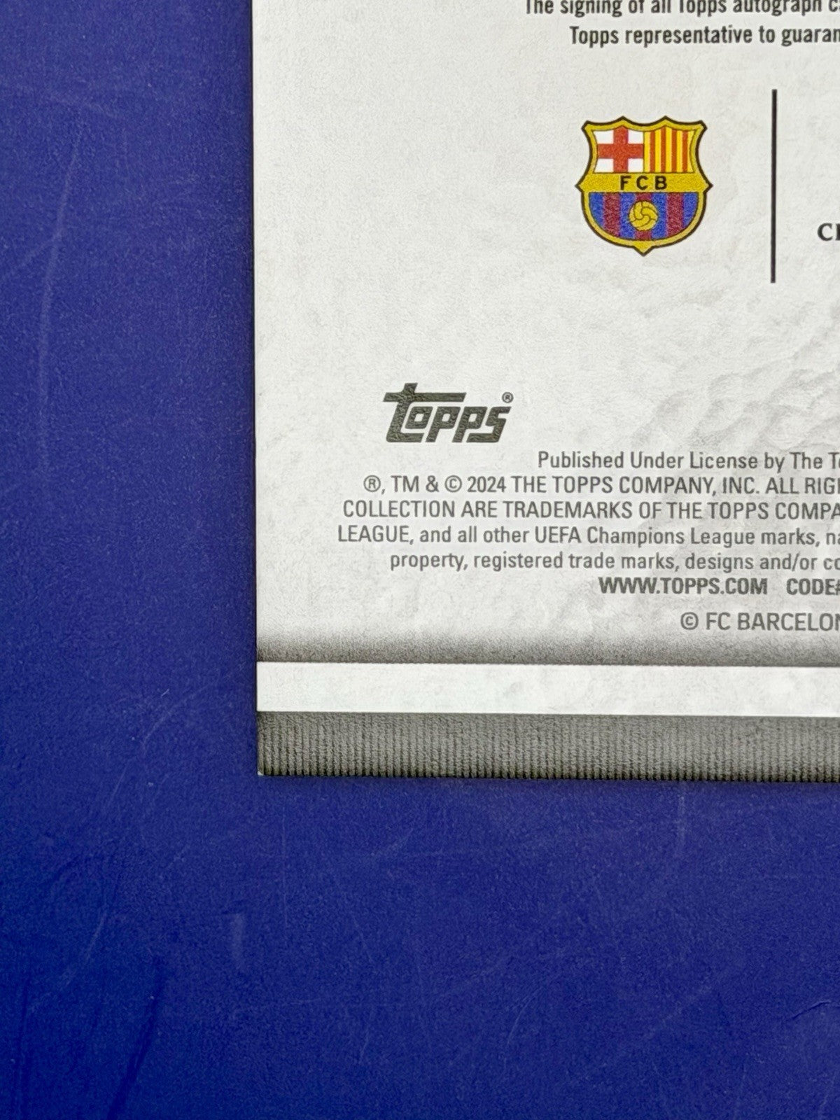 2023-24 Topps Museum UCC Barcelona Fermin Lopez Archival RC Auto /75