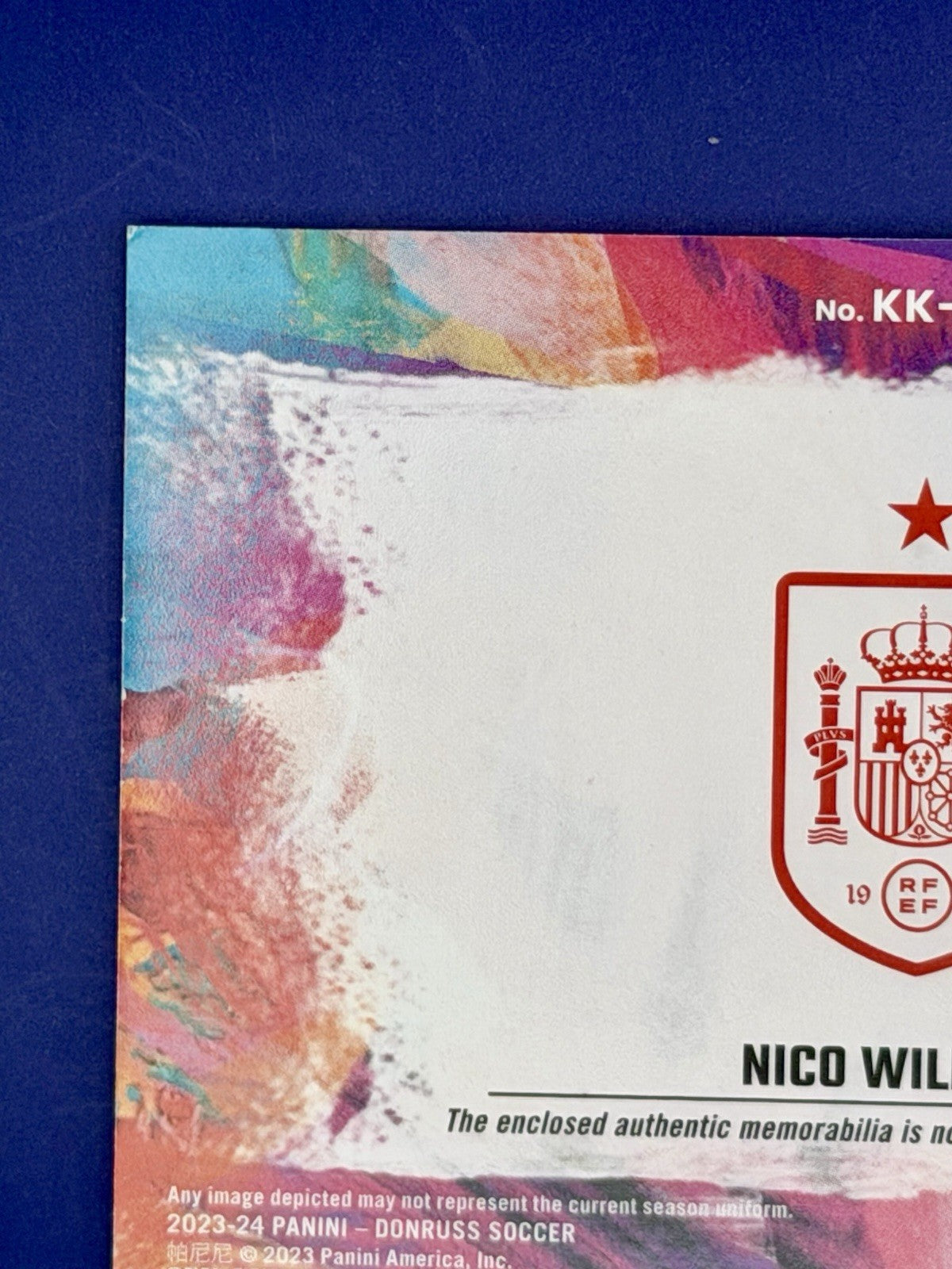 2023/24 Panini Donruss Kit Kings Nico Williams Patch /10