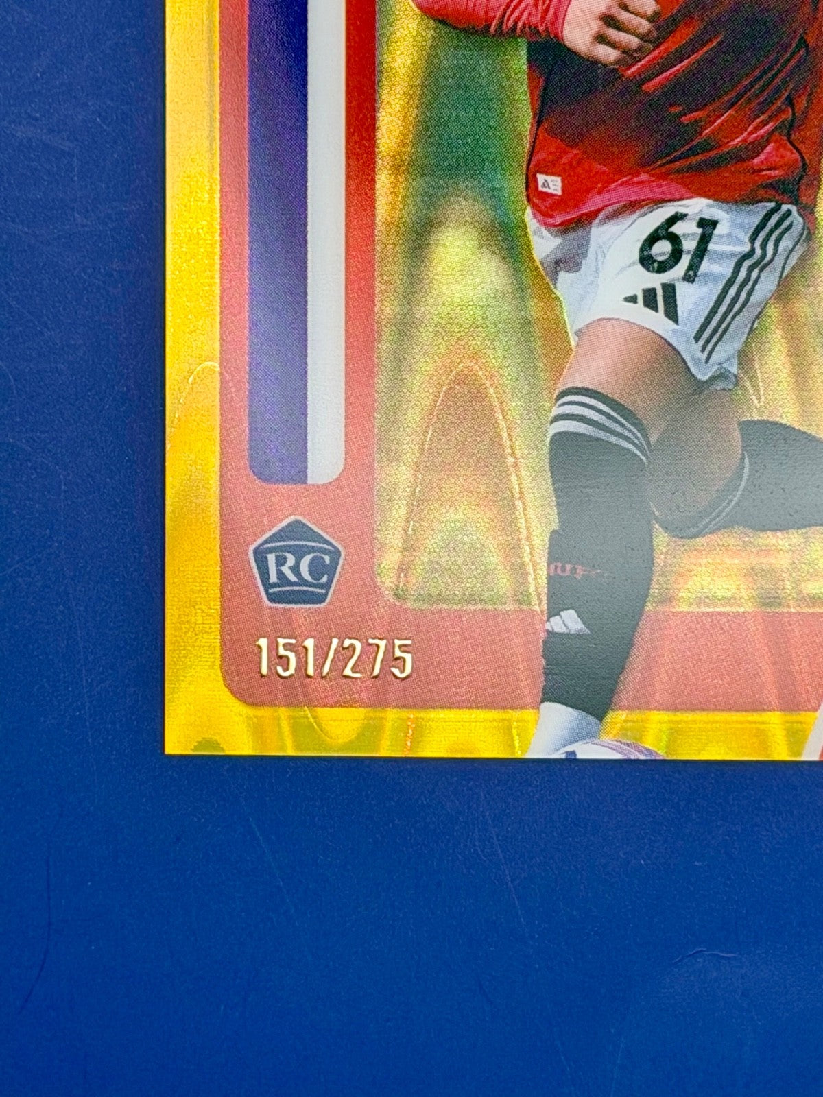 2025-26 Topps Chrome Shea Lacey Rookie Man Utd Gold Wave Refractor /275