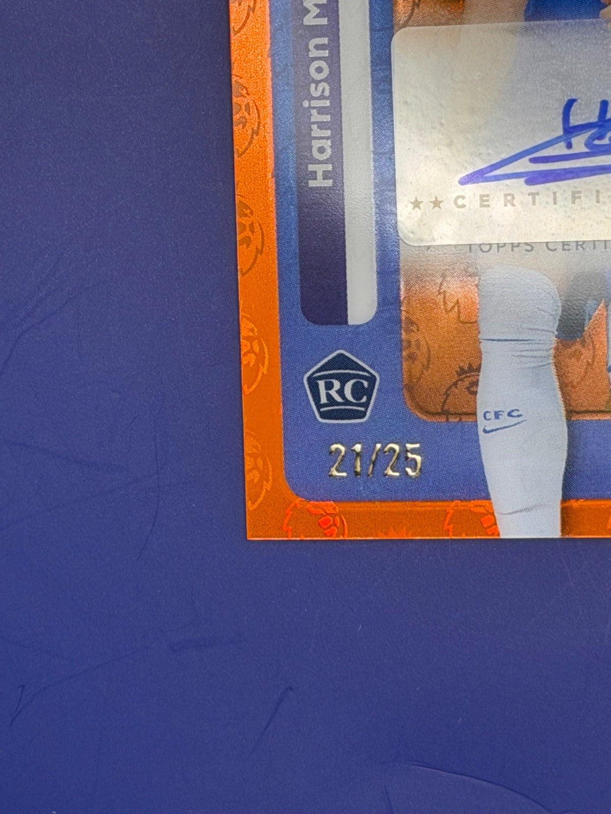 2025-26 Topps Chrome PL Harrison Murray-Campbell Rookie Orange Logofractor Auto