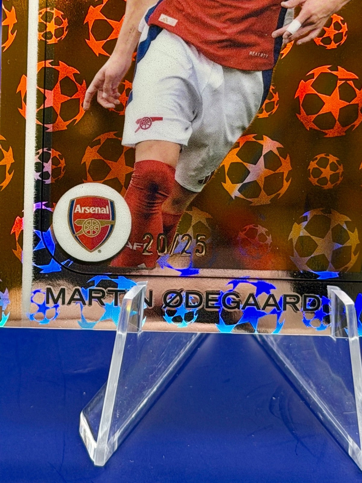 2025 Topps Chrome Martin Odegaard Orange Logofractor Starball 20/25