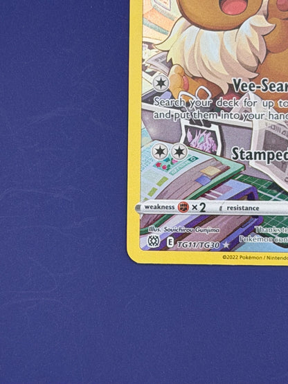 Pokemon TCG Card Eevee TG11/TG30 Brilliant Stars Trainer Gallery - Excellent 