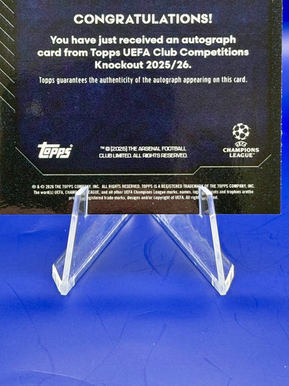 Topps UCC Knockout Declan Rice Auto Soccer Card 2025/26 /99