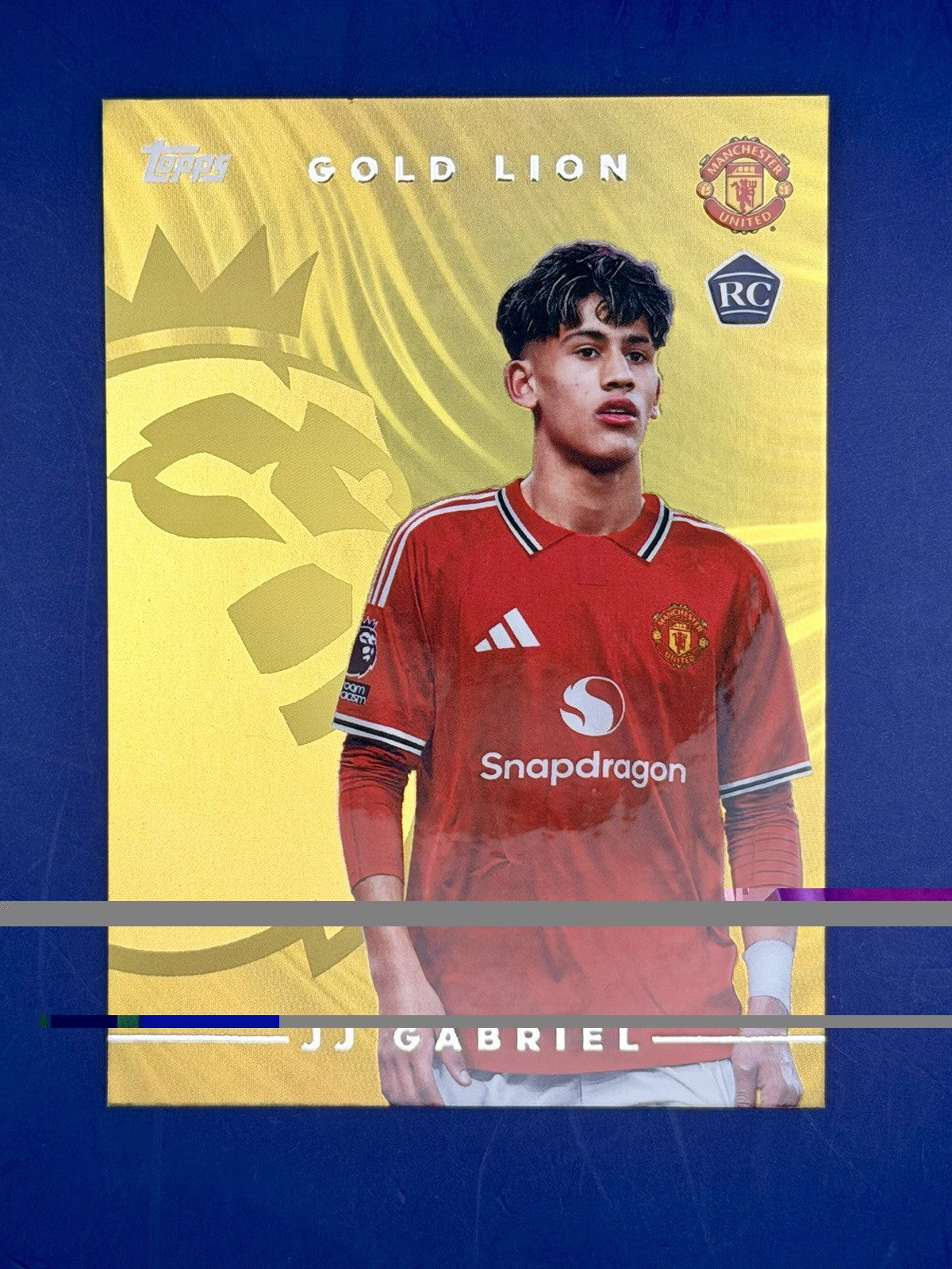 Topps Premier League 2026/27 JJ Gabriel Manchester United Rookie Gold lion
