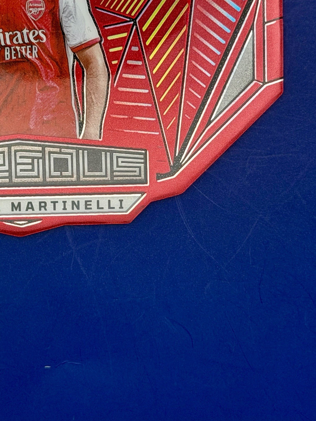 2023-24 Panini Obsidian Gabriel Martinelli Arsenal Vitreous Red Etch /10