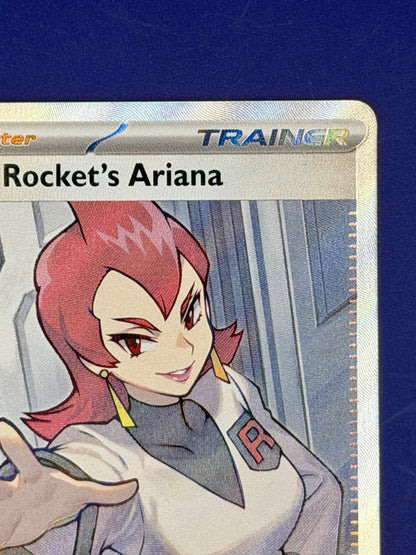 Team Rocket’s Ariana 224/182 Destined Rivals Pokemon Rare Holo TCG Card