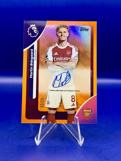 25/26 Topps Pl Martin Odegaard Arsenal Auto /25