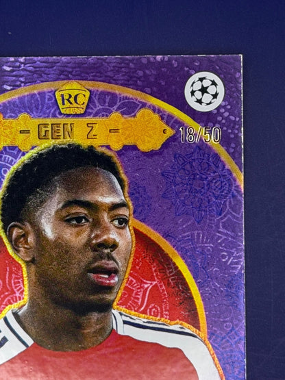 2025 Topps Fungenz Gen Z Myles Lewis-Skelly Rookie Purple /50