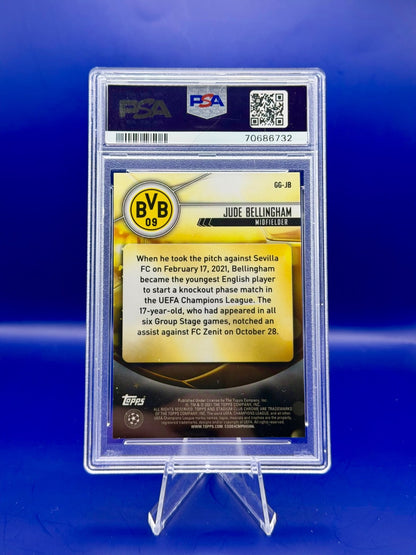 Topps 2020 Jude Bellingham Glimpses of Gold Rookie Card PSA GEM MT 10