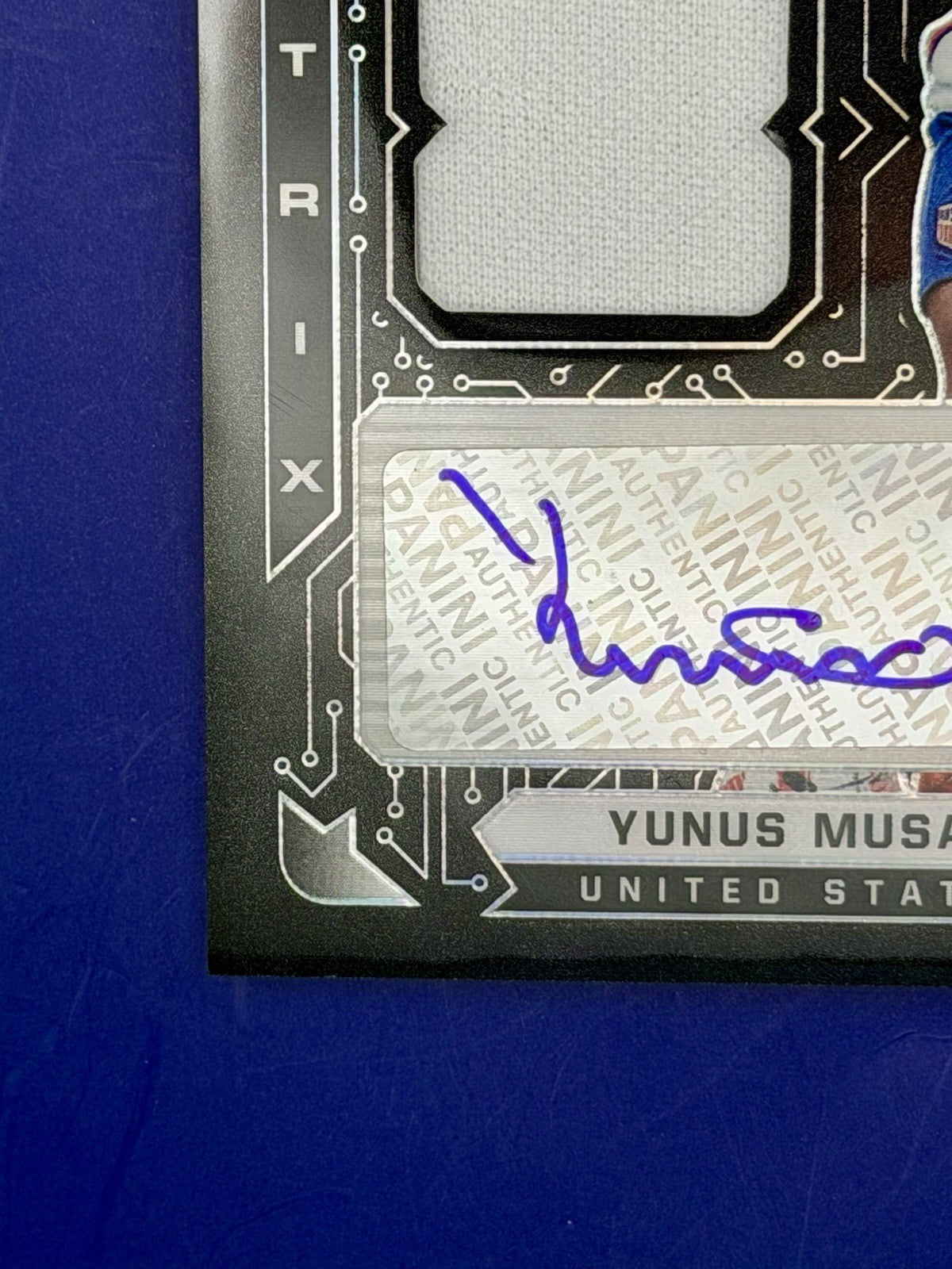 2021/22 Panini Obsidian Yunus Musah USA Patch Auto /149