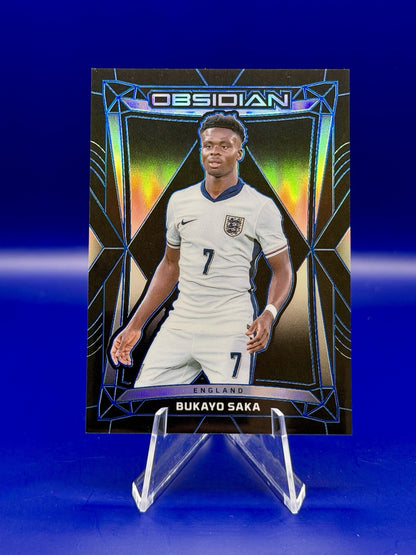 2024-25 Panini Obsidian - Bukayo Saka #82 Electric Etch Blue /20
