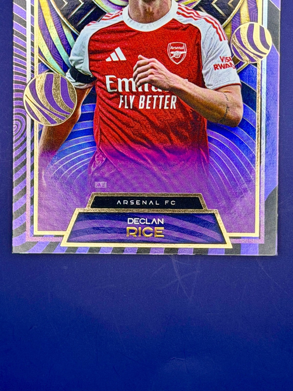2025 Topps Gold Declan Rice Purple Refractioer /50