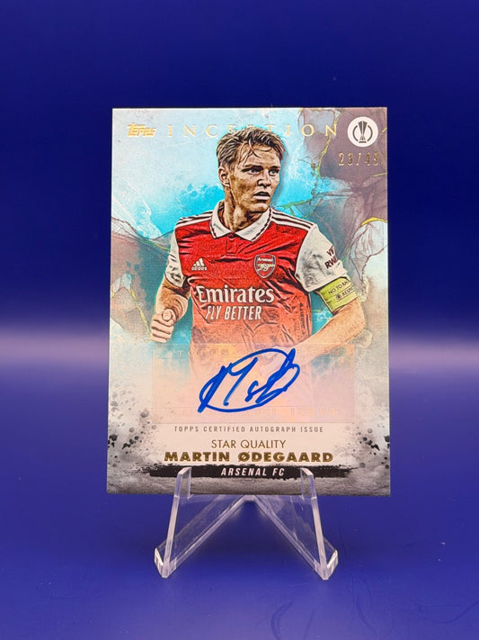 22-23 Topps Inception Uefa Club Comp - Star Quality Martin Odegaard Auto /49