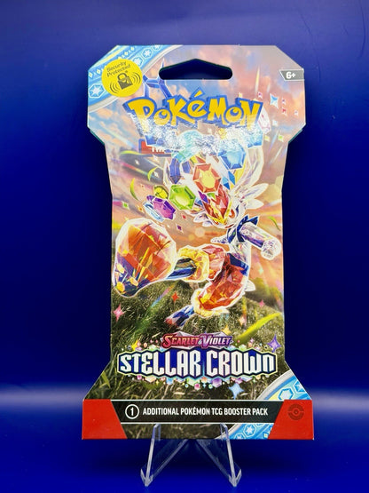 POKEMON SLEEVED & SEALED SCARLET & VIOLET STELLAR CROWN BOOSTER PACK