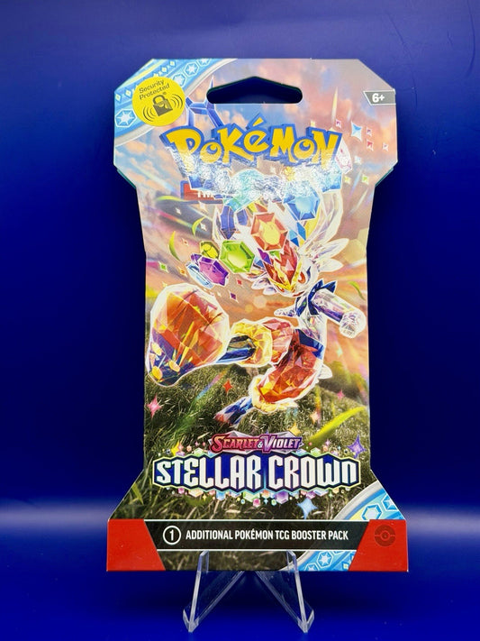 POKEMON SLEEVED & SEALED SCARLET & VIOLET STELLAR CROWN BOOSTER PACK