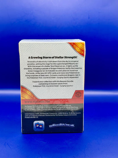 Pokémon Surging Sparks Booster Bundle New and Sealed (6 packs)