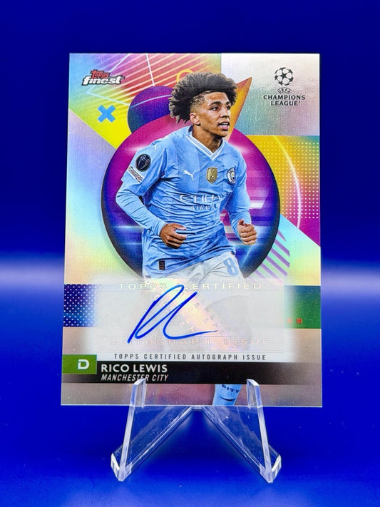 2023-24 Topps Finest Uefa Club Competitions - Autographs Rico Lewis #A-Rc (AU)