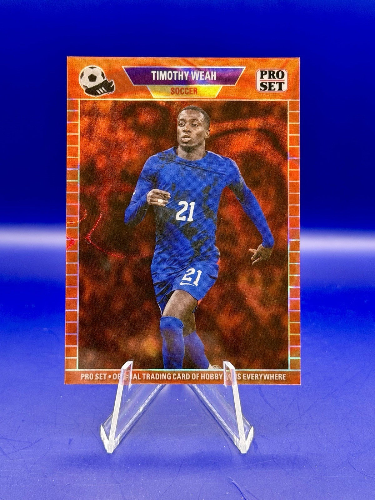 2024 Leaf Pro Set Timothy Weah 1/1 USA Marseille