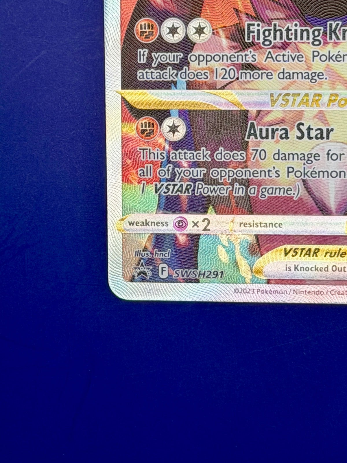 Pokémon TCG Lucario VSTAR SWSH291 Crown Zenith Black Star Promo Card