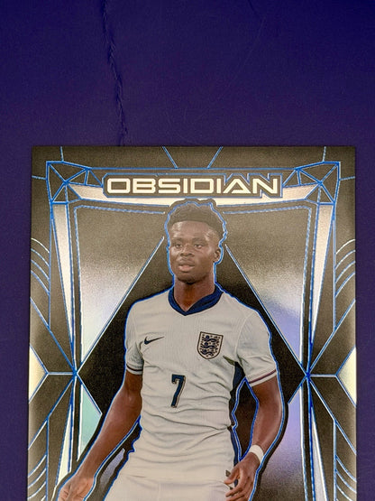 2024-25 Panini Obsidian - Bukayo Saka #82 Electric Etch Blue /20