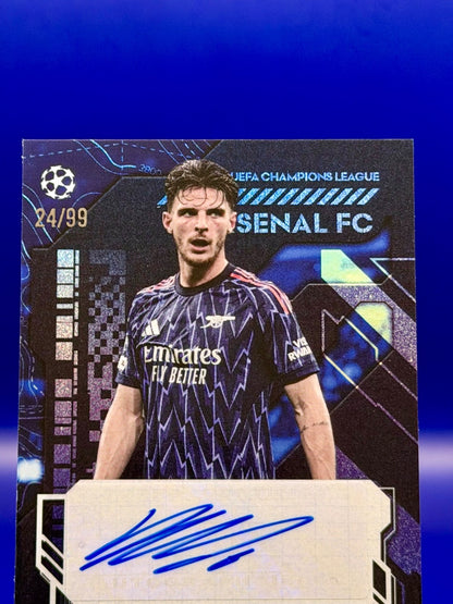 Topps UCC Knockout Declan Rice Auto Soccer Card 2025/26 /99