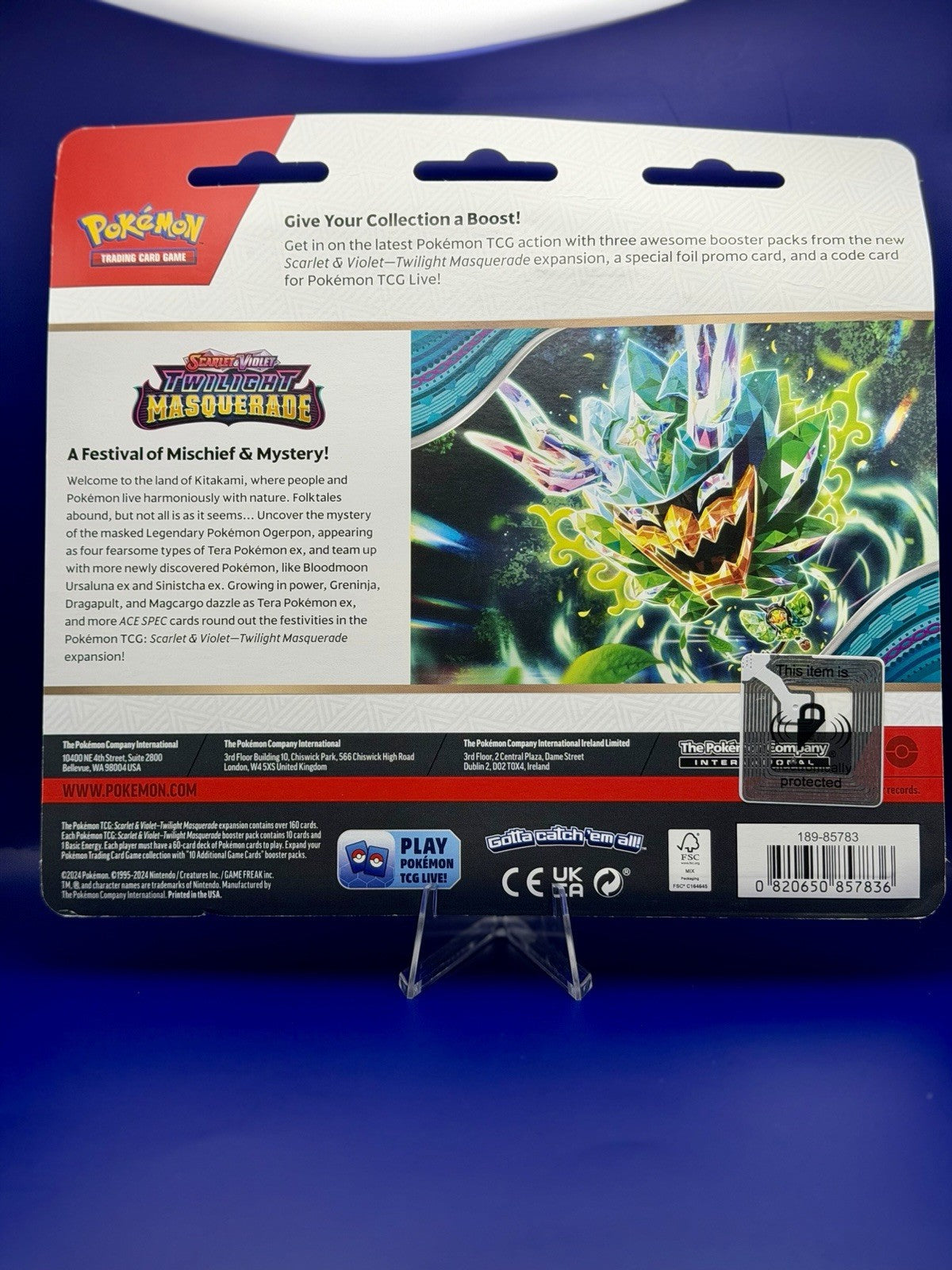 Pokémon Twilight Masquerade Triple 3 Pack Blister Revavroom Promo – New & Sealed