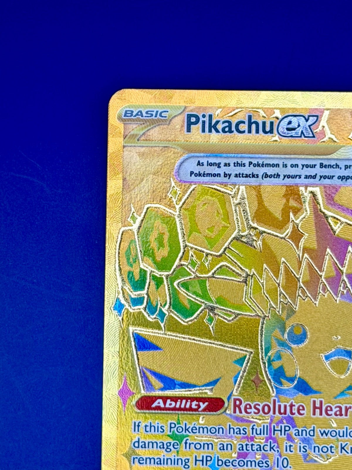 Pokémon TCG SV Prismatic Pikachu EX 179/131 Gold Secret Rare Card