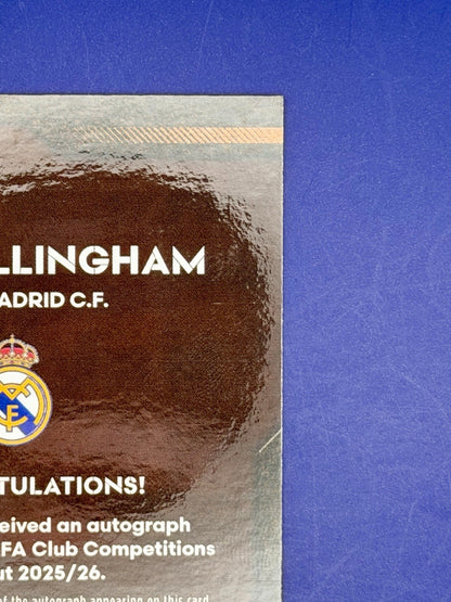 2025 Topps UCC Knockout Jude Bellingham Real Madrid England Orange Auto /25