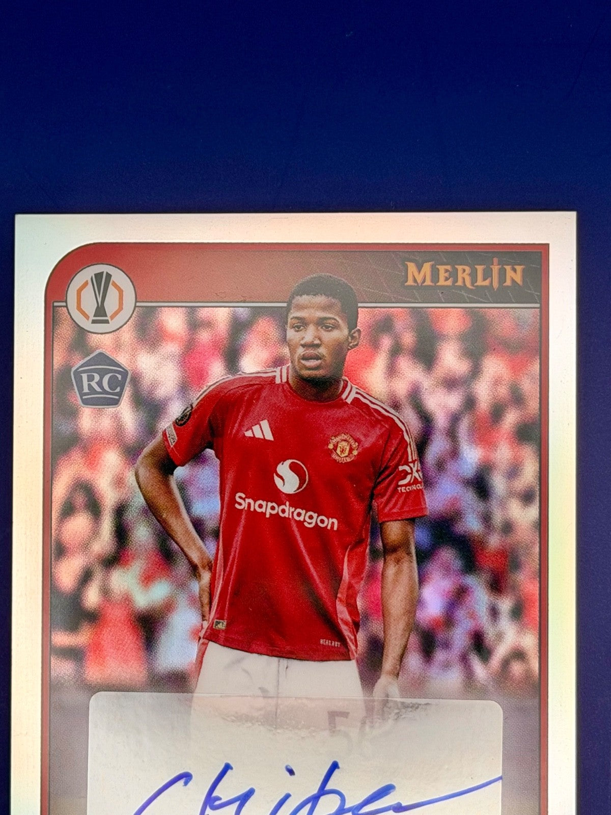 2025-25 Topps Merlin UCC Chido Obi Man Utd Rookie Auto