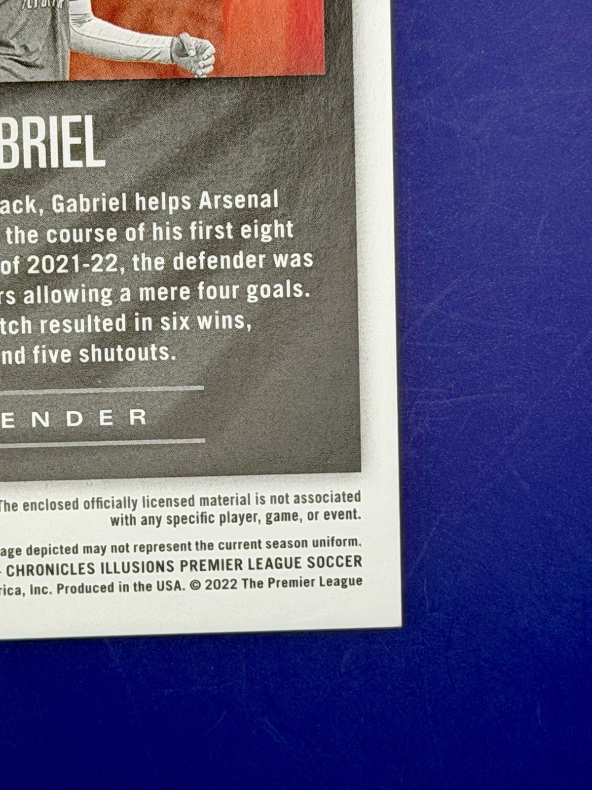 2022-23 Panini Chronicles Gabriel Arsenal Patch /199