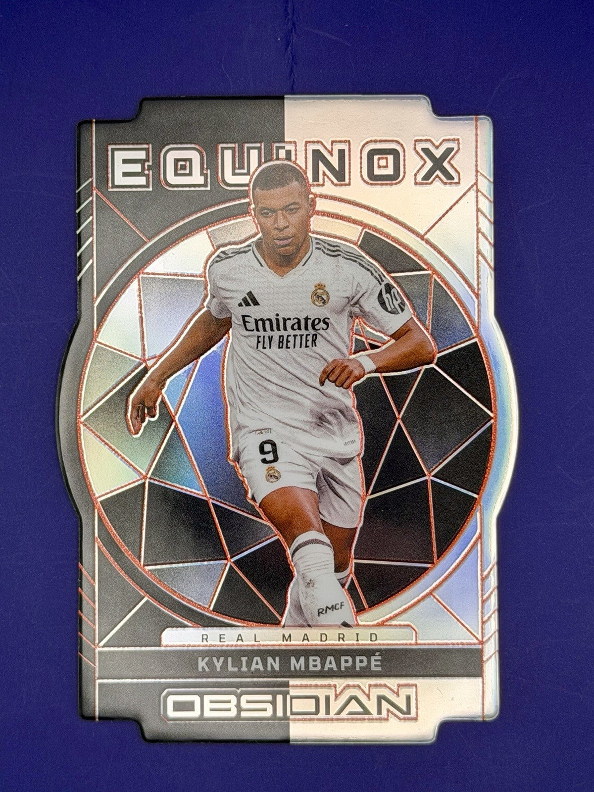 2024-25 Panini Obsidian Equinox Kylian Mbappé #1 Electric Etch Orange /75