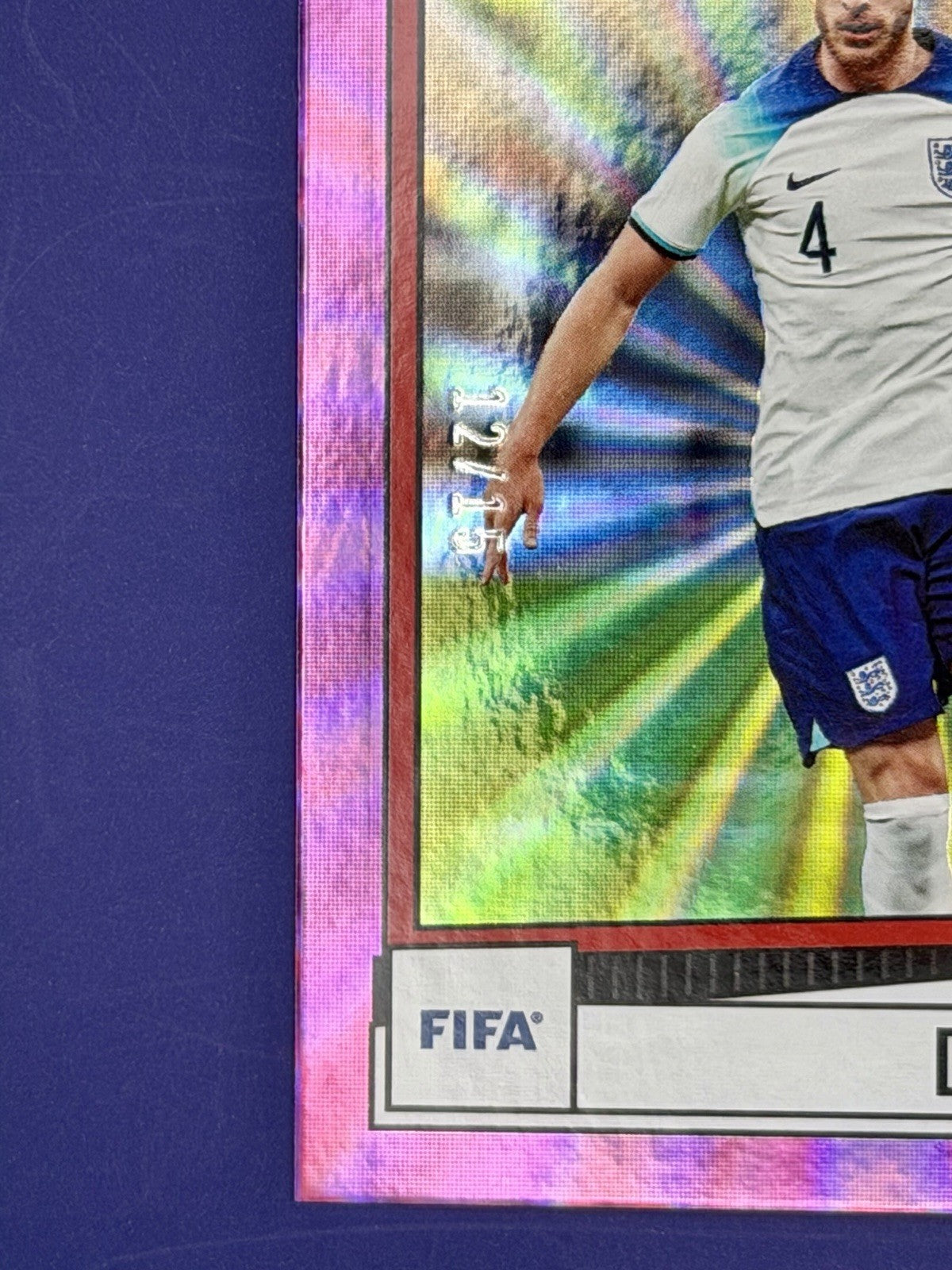 2022-23 Panini - Score FIFA Soccer Declan Rice England Purple Refractor/15