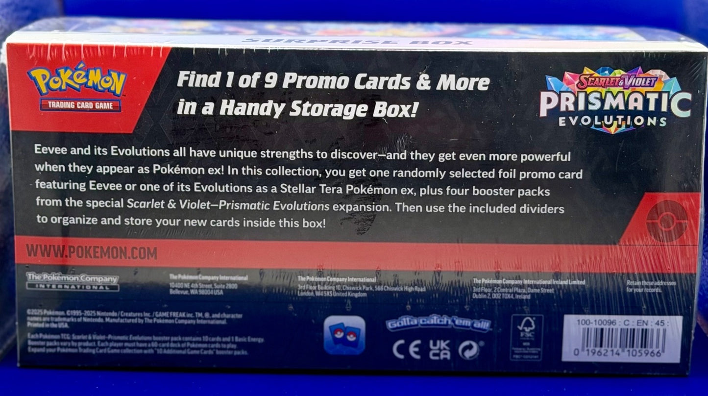 Pokémon TCG Prismatic Evolutions Surprise Box New and Factory Sealed