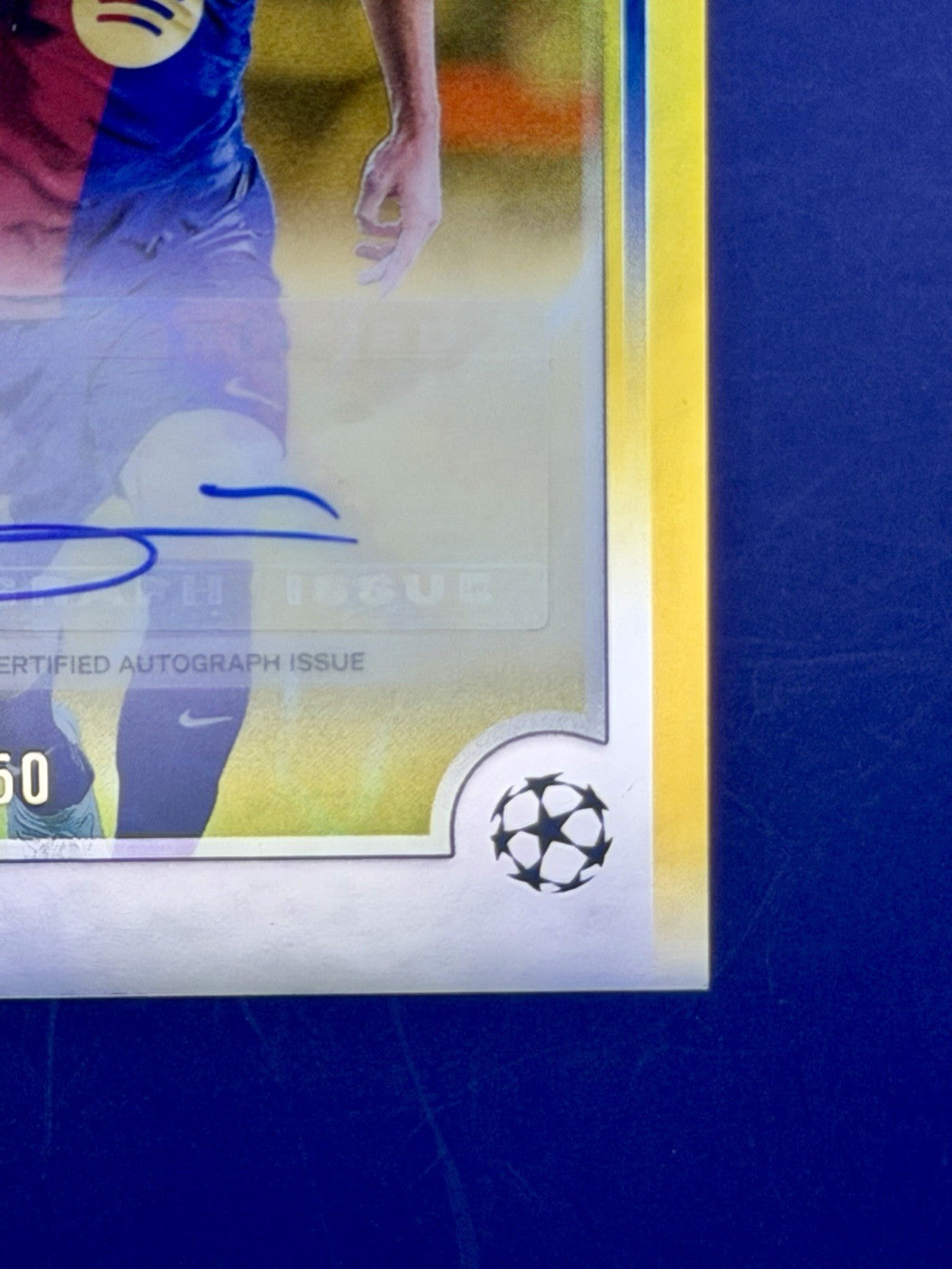 2024/25 Topps Chrome UCC Barcelona Gavi Gold Refractor Auto /50