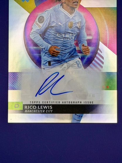 2023-24 Topps Finest Uefa Club Competitions - Autographs Rico Lewis #A-Rc (AU)
