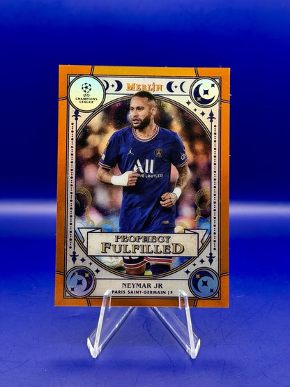 2022 Topps Merlin Neymar Prophecy Fulfilled Brazil PSG /25
