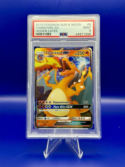 Pokemon PSA Mint 9 - Charizard GX - Hidden Fates #9